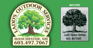 Ladd's Outdoor Services Logo Graphic Explosions